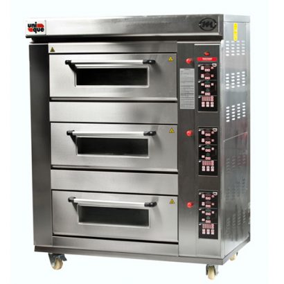 HORNO DE PISO U-HP3 UNIQUE CON VAPOR PANADERO PASTELERO PIZZERO