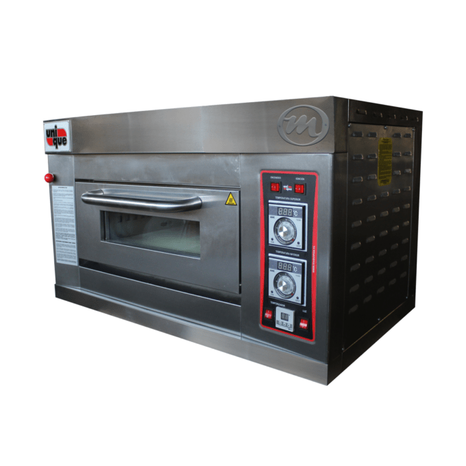 HORNO DE PISO U-HP 60X40 UNIQUE SIN VAPOR PARA PASTELERIA Y PIZZA